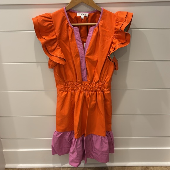 THML Gorgeous Pleather Dress Clemson Tigers Medium NWT - Picture 3 of 8